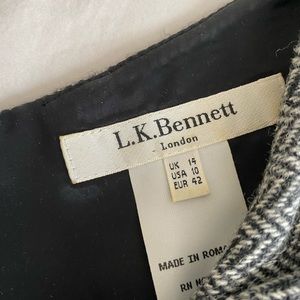 LK Bennett herringbone wool dress